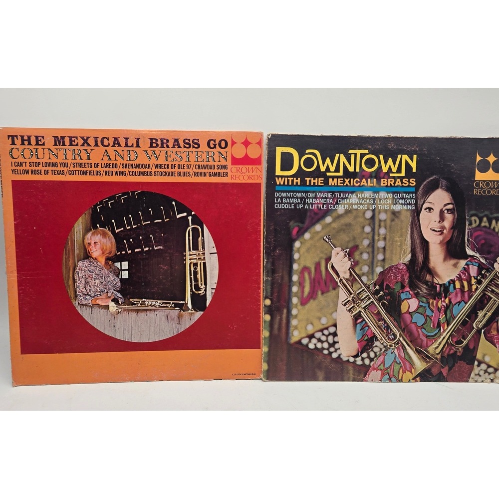 READ The Mexicali Brass Vinyl Record Lot Crown Records Downtown Country Western